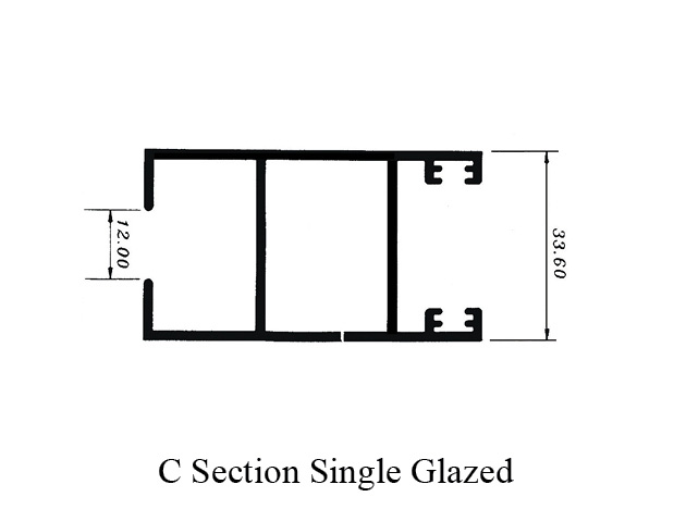 C Section Single Glazed #10203