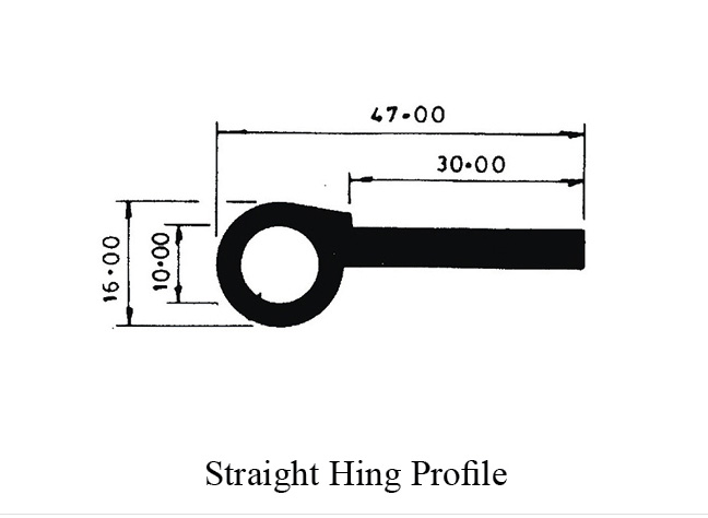 Straight Hinge Profile 50021