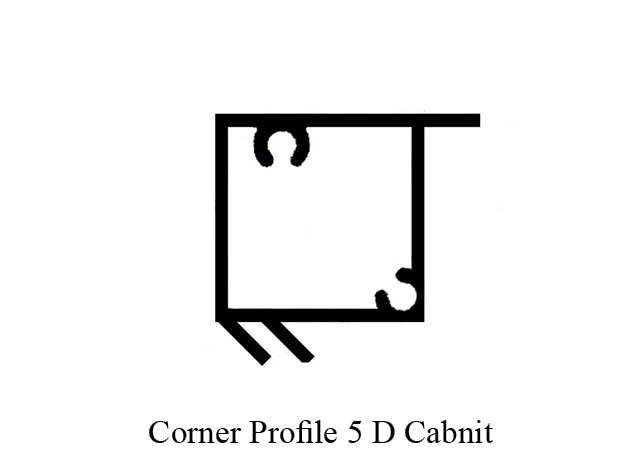 Corner Profile 5 D Cabinet MF0135