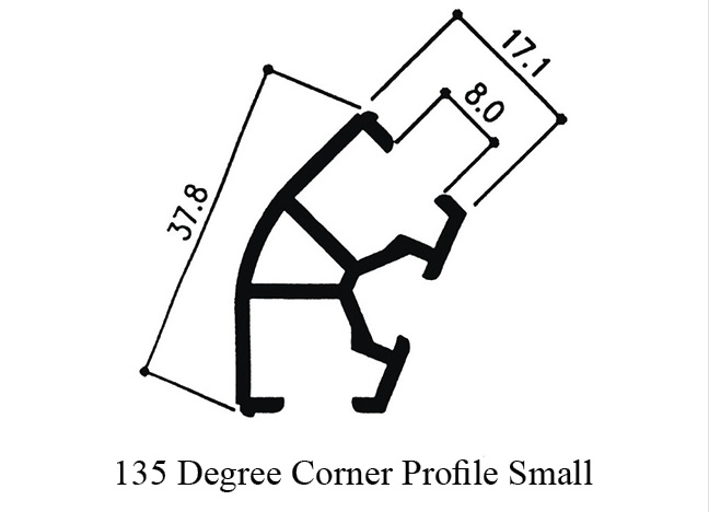 135 Degree Corner Profile Small F AC12A