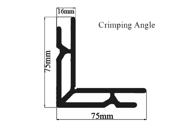 75 x 75 16mm Crimping Angle