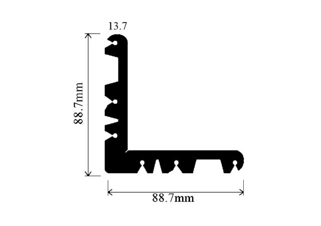 88.7 x 88.7mm 13mm Crimping Angle