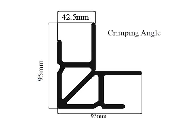 95 x 95mm 42.5mm Crimping Angle