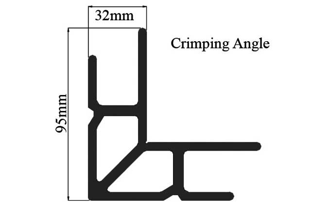 95 x 95mm 32mm Crimping Angle