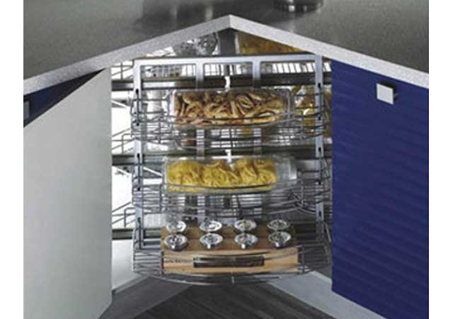Lazy Susan Corner Basket