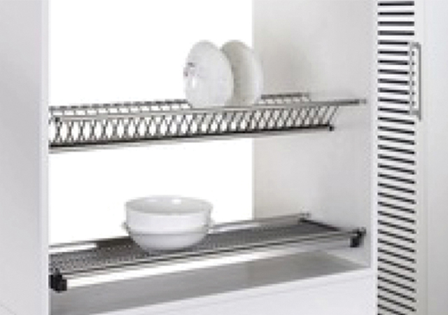 Dish Holder Inside Cabinet