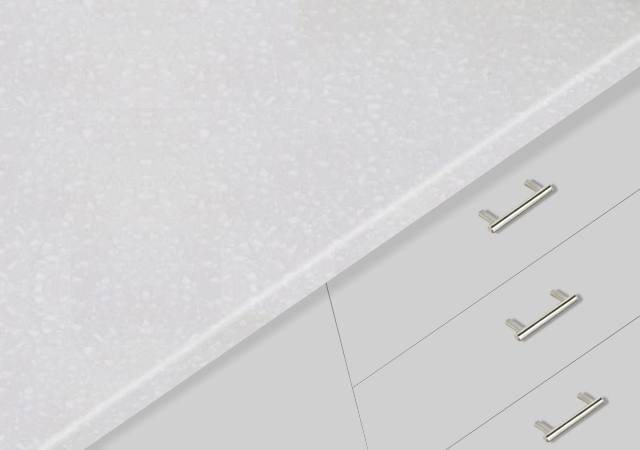 Snow White Solid Surface  76x367cm 12mm