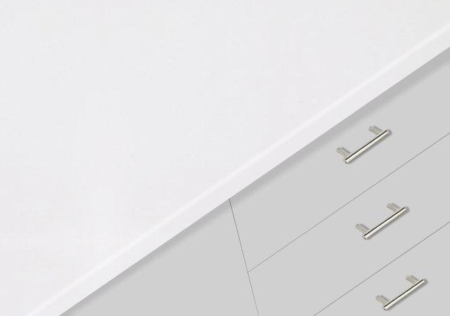 Blossom White Solid Surface  76x367cm 12mm