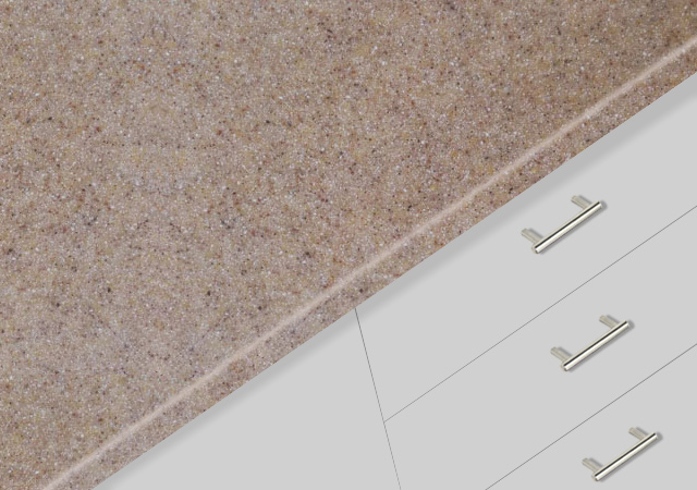 Dusty Gravel Solid Surface  76x367cm 12mm