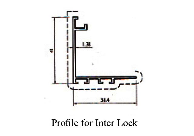 GE Thermal Break10.5cm Sliding Profile for Interlock GE31005