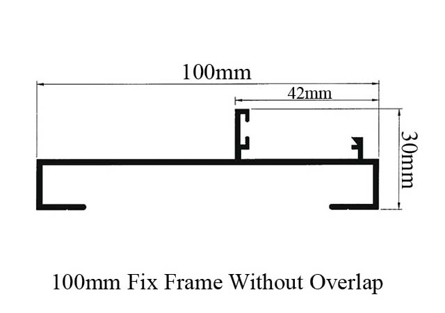 100mm Fix Frame With Out Overlap 04219