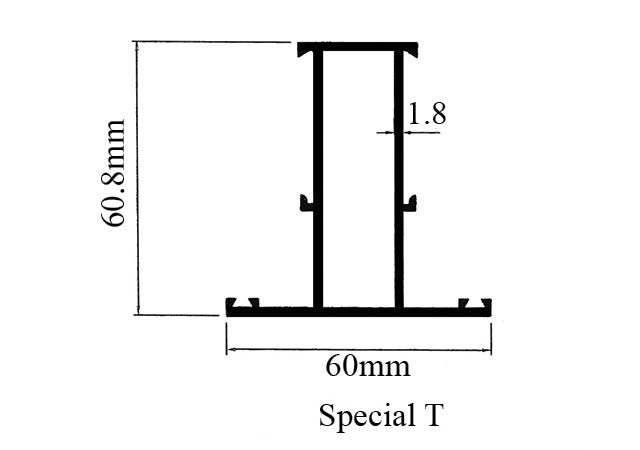 Special T Profile 60mm 10110