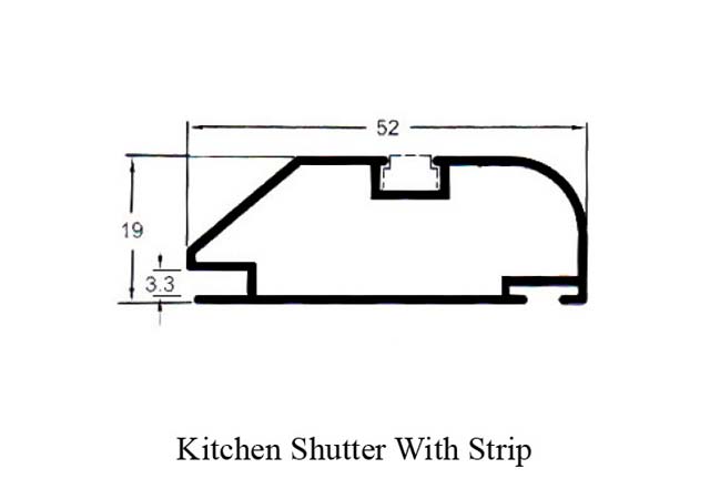 Kitchen Shutter with Strip MF02758