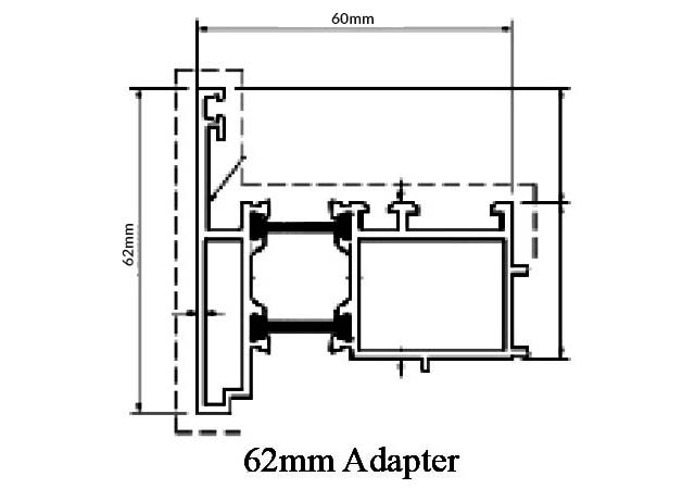 GE Thermal Break Series 62mm Adapter