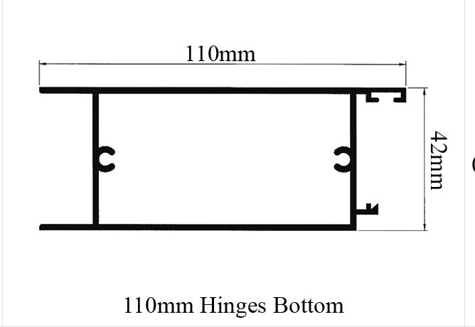 Hinges Bottom 110mm 04261