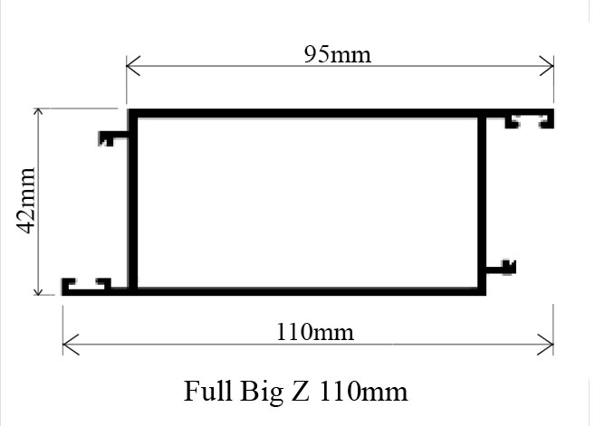 Full Big  Z 10cm Aluminium Profile 04209