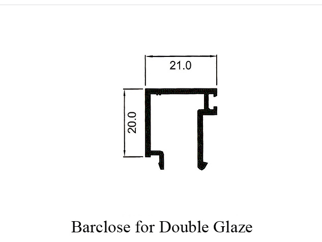 Thermal Break 10.5cm Sliding Barclose for Double Glazing