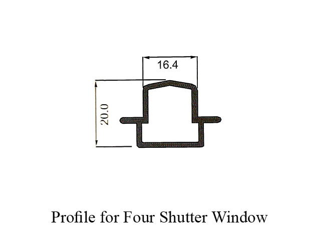 AE Thermal Break 10.5cm Sliding Profile for Shutter Window