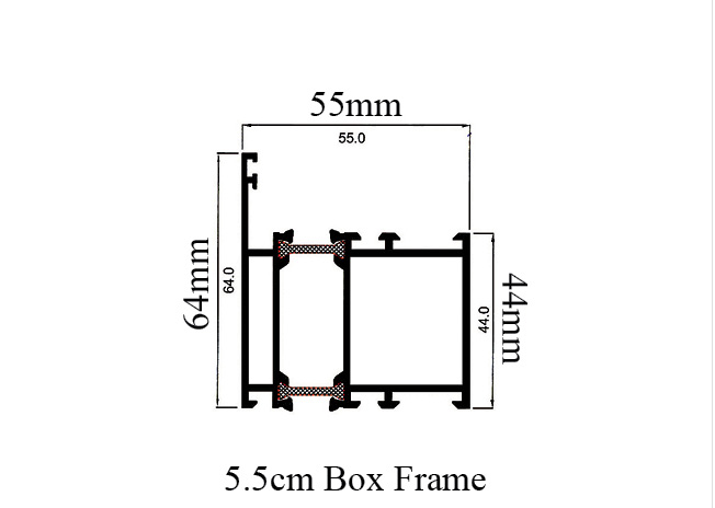 AE  Thermal Break 5.5cm Box Frame AL35515