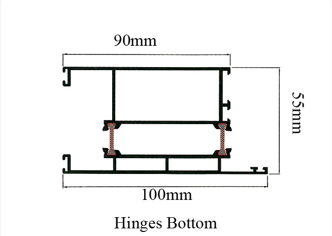 AE  Thermal Break Hinges Bottom