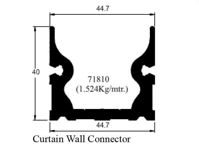 Curtain Wall Connector 4.7mm 45026