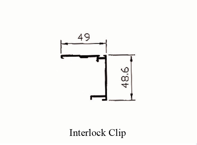 GE 12cm Sliding Series Interlock Clip