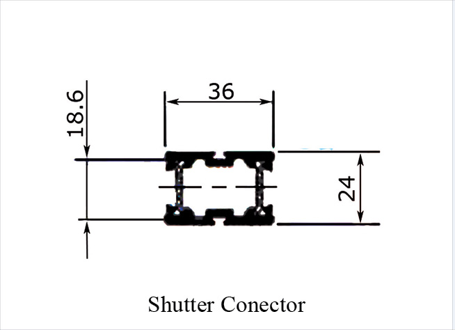 GE 12cm Sliding Series Shutter Connector