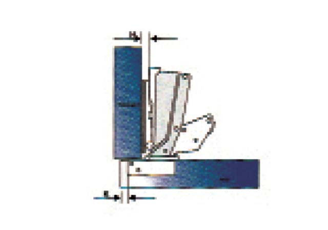 165° degrees A-type concealed hinges