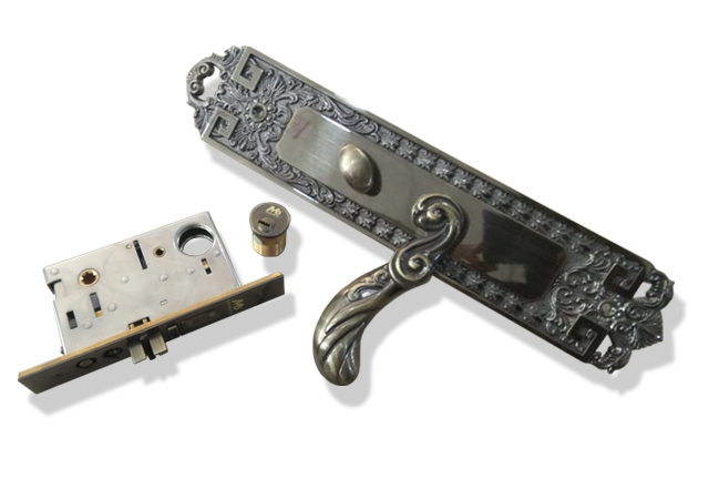 M5 Zinc Door Handles with Lock Kit