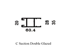 10.5cm C Section Double Glazed 10503