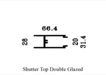 10.5cm Shutter Top Double Glazed 10506