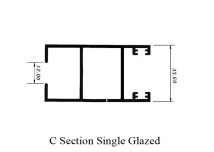 C Section Single Glazed #10203