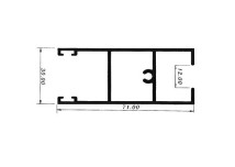 10cm Shutter Bottom Single Glazed #10204