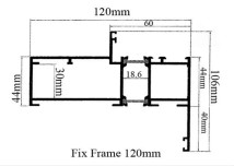 GE Thermal Break Fix Frame 120 mm GE36031
