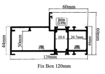 GE Thermal Break Fix Box 120mm GE36032P600