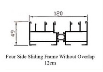 GE 12cm Four Sliding Frame without Overlap
