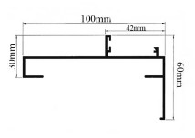 soft Profile 10 cm Fix Frame Gulf Extrusion