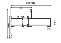 Soft Profile AE Thermal Break 10.5cm Fix Frame AL35513P6002X