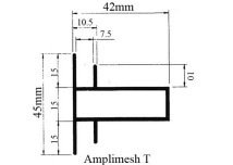Amplimesh T Aluminium Profile 04269