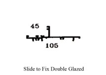10.5cm Slide to Fix Double Glazed 10508