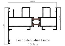 AE Thermal Break 10.5cm Sliding Four Side Sliding Frame 105mm