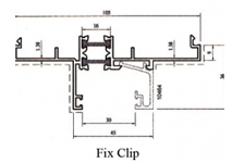 GE Thermal Break 10.5cm Sliding Fix Clip GE31008