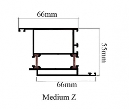 Thermal Break Medium Z 55mm AL35503