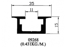 Flat U Profile 09268