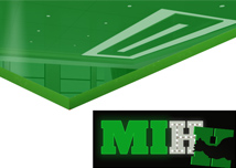 Green Acrylic Sheet - Light Pass