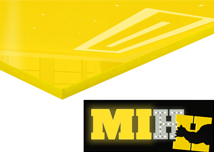Yellow Cast Acrylic Sheet - Light Pass