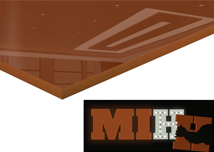 Dark Brown Cast Acrylic Sheet - Light Pass
