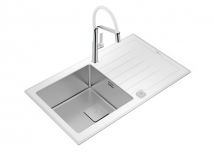 TEKA Sink 1B 1D Maestro Diamond RS15 86 Auto	 White