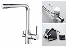 Purification Sink Mixer with Swivel Spout & extra inlet / Spout for Drinking  Water