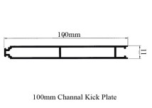 Channal Kick Plate 100mm 04263
